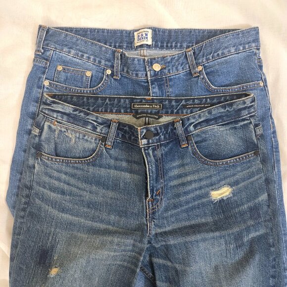 Abercrombie & Fitch Other - Lot 2 Men's Slim Straight Leg Jeans Abercrombie B&W Size 30 XL